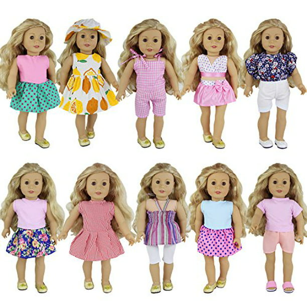 18 inch American Girl Doll Clothes Accessories Handmade Dress Doll Set